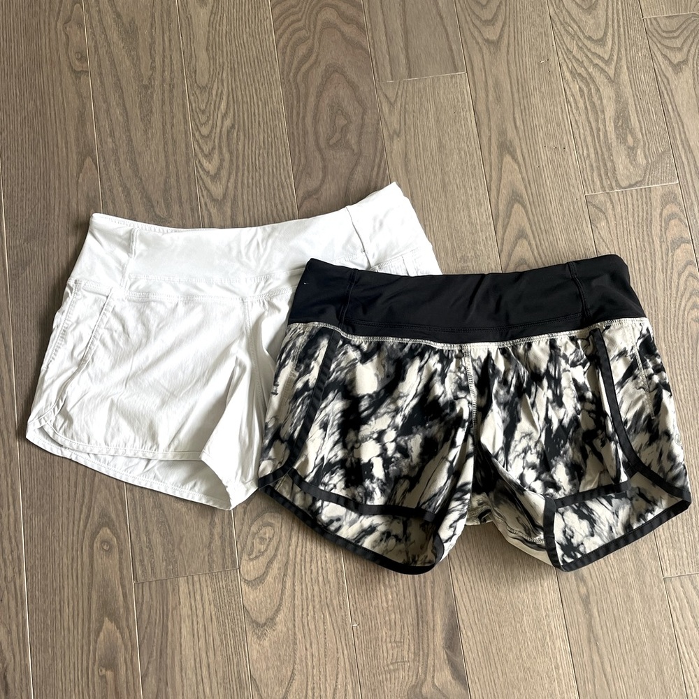 Two pairs of Lululemon running shorts!
